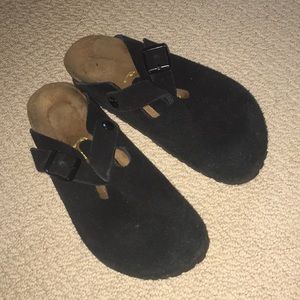 Black Cloth Birkenstocks
